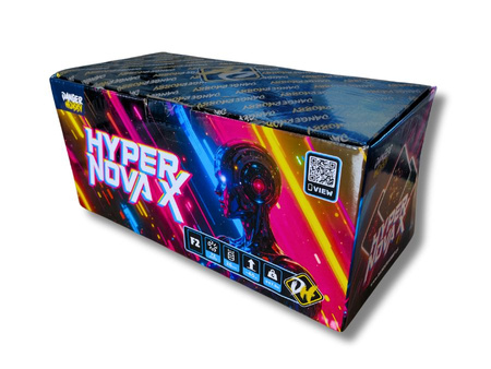Bateria HYPER NOVA X, 72 strzały, 25mm - DANGER  HOBBY