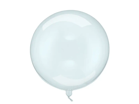 Balon Kula - 40cm - Niebieski - Transparentny