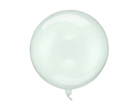 Balon Kula - 40cm - Zielony - Transparentny