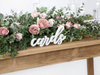Drewniany napis - Cards - Bielony - 20 x 10 cm