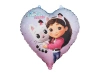 Balon foliowy serce - Koci Domek Gabi - 35cm