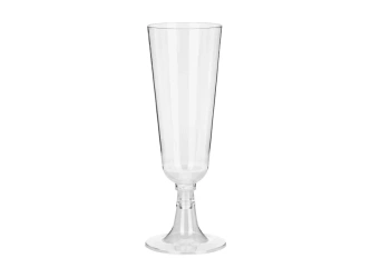 Kieliszki plastikowe do szampana - 150 ml - 8 szt.