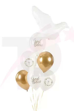 Balony lateksowe 30 cm - God Bless - Mix - 6 szt.