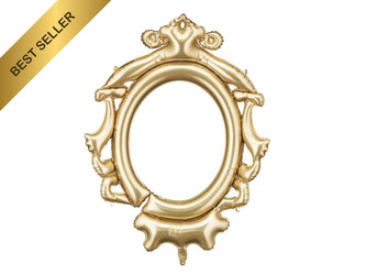 Balon foliowy Złota ramka do zdjęć/gadżet do zdjęć, 78 x 95cm