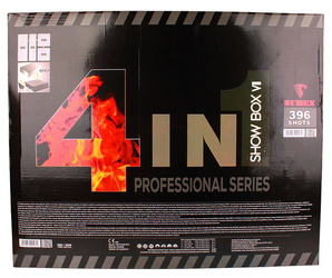 POKAZ FAJERWERKÓW SHOW BOX 4 in 1 (professional), 396 strzałów, 20/25mm - Surex