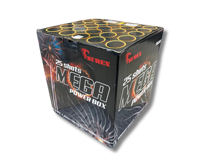 WYRZUTNIA MEGA POWER BOX, 25 strzałów, 48mm, PS2252, Surex