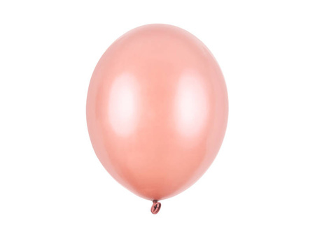 Balony lateksowe 30cm, różowe złoto metalizowany, 3 szt.