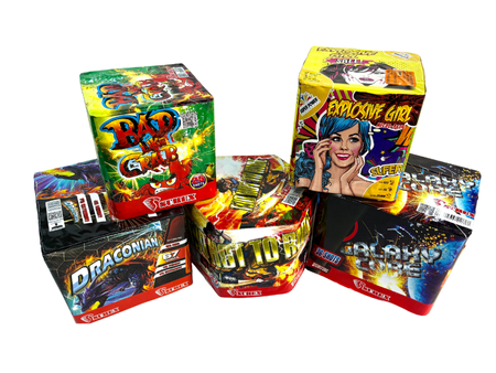 ZESTAW SYLWESTROWY 550 PLN, 5 WYRZUTNI