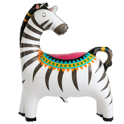 Balon Foliowy Zebra - 76.7 x 88.2 cm (Duży)