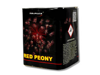 Bateria RED PEONY, 9 strzałów, 20mm - Triplex