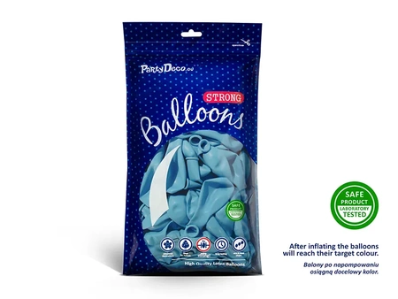 Balony lateksowe 30 cm Pastel Baby Blue (BŁĘKITNY) 50 szt.
