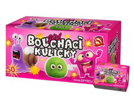 CAŁY KARTON 50x STRZELAJĄCE DIABEŁKI - GIRL - CLE8033-G - SRPYRO