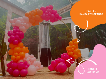 Balony lateksowe 23 cm Pastel Hot Pink (CIEMNORÓŻOWY) 100 szt.