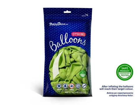 Balony lateksowe 30 cm Pastel Lime Green (LIMONKOWY) 50 szt.