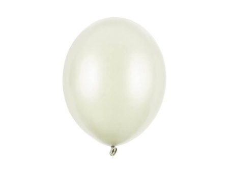 Balony lateksowe 30cm, jasnokremowy metalizowany, 10szt.