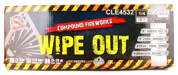 Pokaz fajerwerków WIPE OUT, bateria 197 strzałów, 20mm - SRPYRO