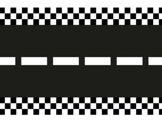 Bieżnik fizelinowy, Tor wyścigowy - 40x500 cm