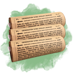 ZESTAW 3 x Granat dymny dwustronny - ZIELONY - 60 sekund - MAXSEM