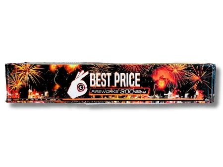 POKAZ FAJERWERKÓW BEST PRICE WILD FIRE 300, 300 strzałów, 25mm - KLASEK