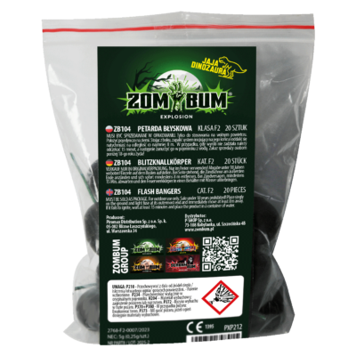 PETARDY HUKOWE JAJA DINOZAURA, 20 szt.,  ZB104, ZomBum