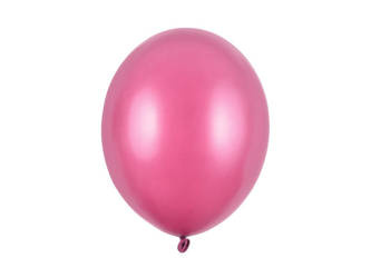 Balony lateksowe 30cm, ciemnoróżowy metalizowany, 3 szt.