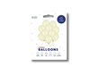 Balony lateksowe 30cm, jasnokremowy metalizowany, 10szt.