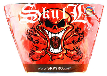 BATERIA SKULL - 25 strzałów 50mm EFEKTOWNA