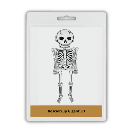 20 x Balon foliowy 3D Kościotrup Gigant - Halloween - 271cm - Purka
