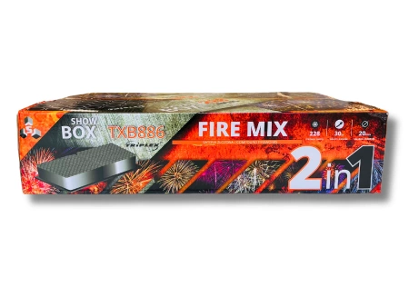 Bateria FIRE MIX, 228 strzałów, 20mm - Triplex