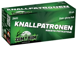RACE PISTOLETOWE, Knalpatronen ZomBum, 50 szt., ZB692, ZomBum