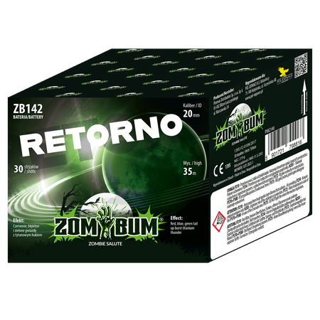 WYRZUTNIA HUKOWA RETORNO, 30 strzałów, 20 mm, ZB142, ZomBum
