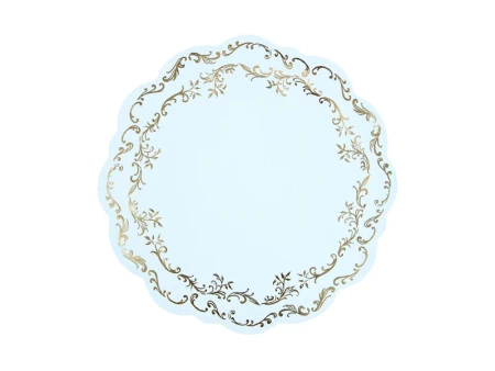 Podkładki pod talerze Ornament - Błękit - 35.5 cm - 6 sztuk