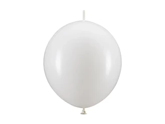 Balony z łącznikiem, Białe, 20 sztuk