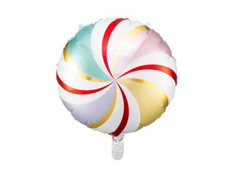 Balon foliowy, Kolorowy Cukierek - 45cm