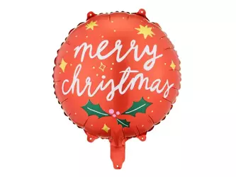 Balon foliowy, Merry Christmas, 45 cm, mix, 1 szt.