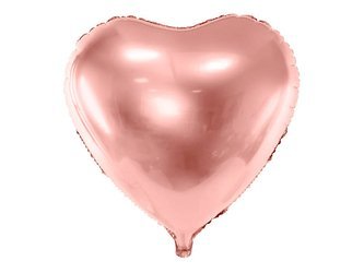 Balon foliowy, Serce Rose Gold - 45 cm