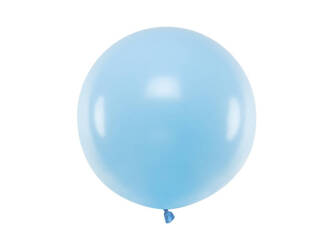 Balon lateksowy 60cm, Okrągły - Pastel Baby Blue