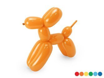 Balony modeliny z pompką, Kolorowe - 130cm - 30 sztuk