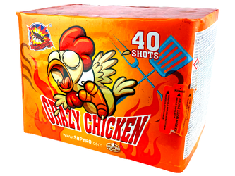 Bateria CRAZY CHICKEN, 40 strzałów, 25mm - SRPYRO