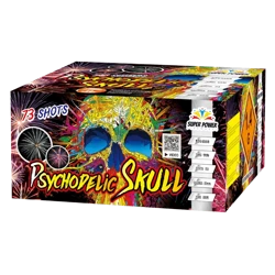 Bateria PSYCHODELIC SKULL, 73 strzałów, 25mm - SuperPower