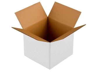 Bielone Pudełko kartonowe - klapowe - 30 x 30 x 35 cm