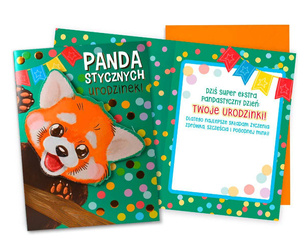 Kartka okolicznościowa - PandaStyczne Urodzinki! - Panda