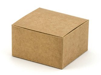 Pudełka na upominki, Kraft, 6 x 5.5 x 3.5 cm - 10 sztuk