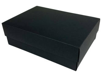 Pudełko prezentowe - matowe czarne - 186x130x60 mm