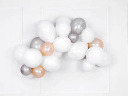  Balony lateksowe 30cm, Białe - 10 sztuk