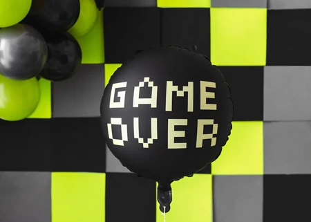 Balon foliowy, Game over, 45 cm