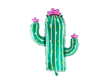 Balon foliowy, Kaktus, Zielony - 60 x 82 cm