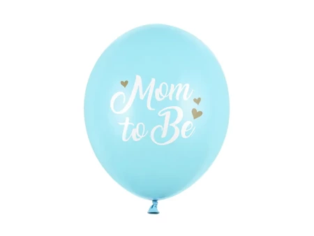 Balony 30 cm, Mom to Be, Pastel Light Blue