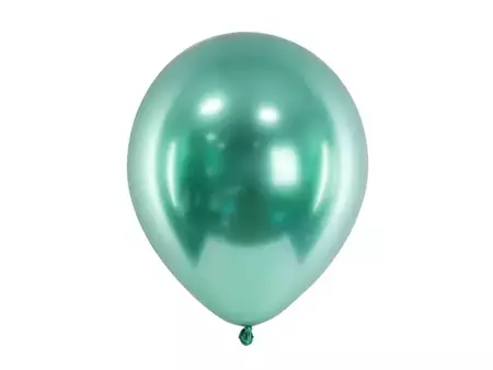 Balony Glossy 30cm, butelkowa zieleń 10szt.