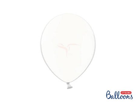 Balony Strong 27cm, Crystal Clear - 100 sztuk